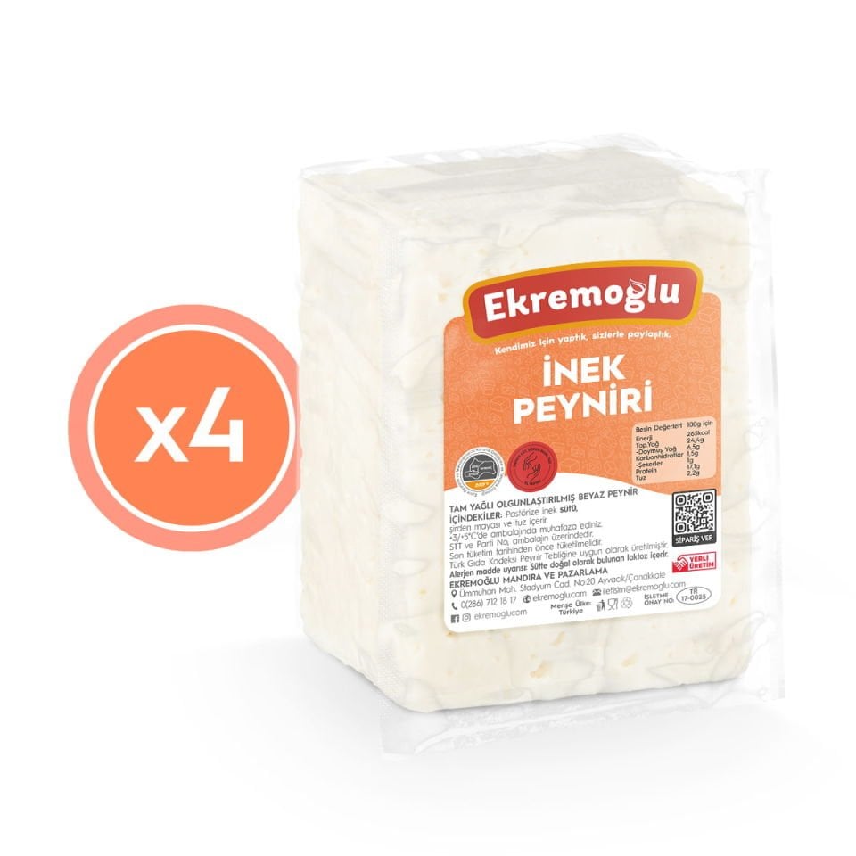Çok Çok Ezine İnek Peyniri 4'lü 2.600 GR