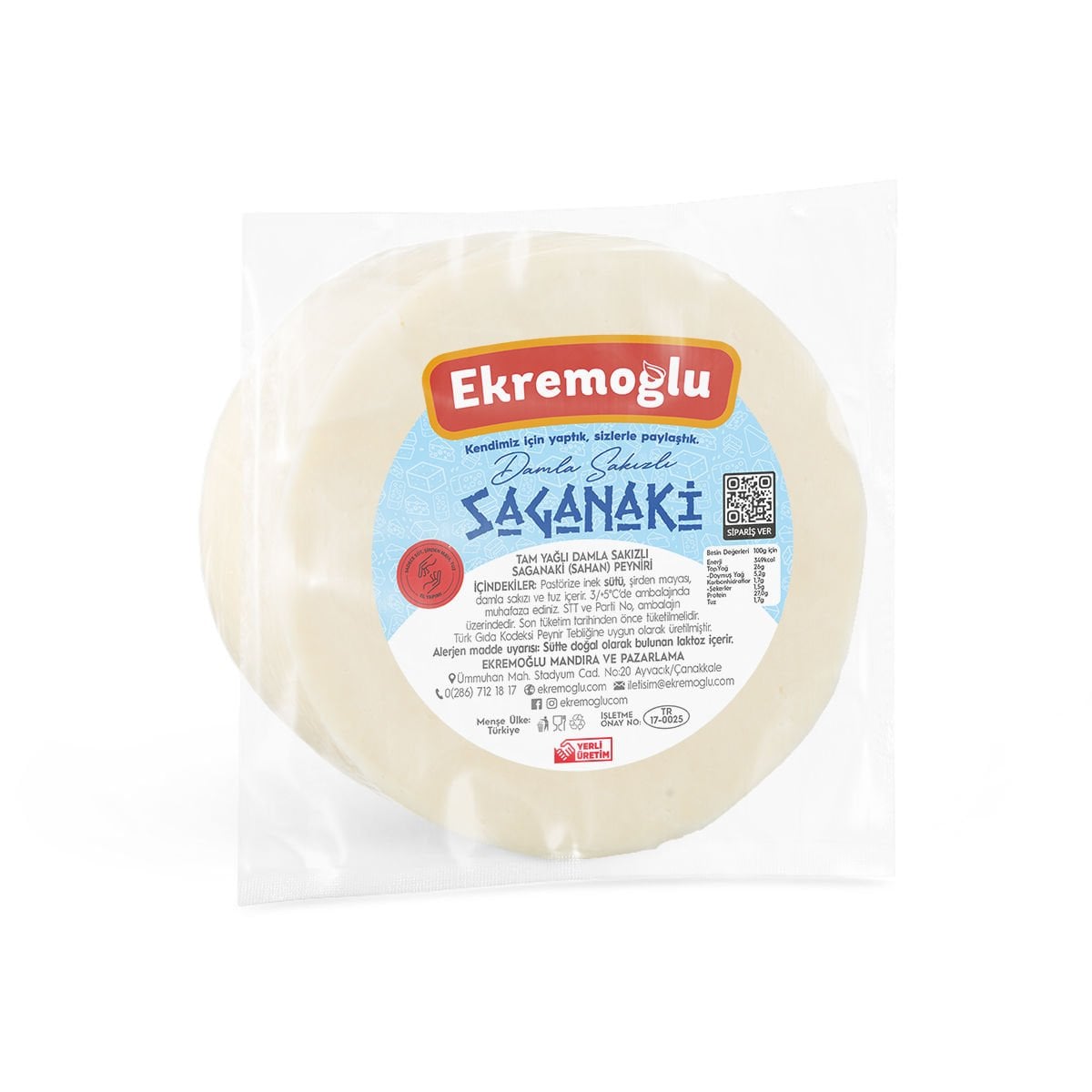 Damla Sakızlı Saganaki Peyniri