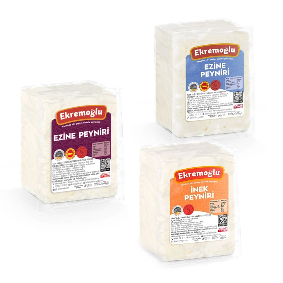 Çeşit Çeşit Beyaz Peynir 3'lüsü 1.950 GR