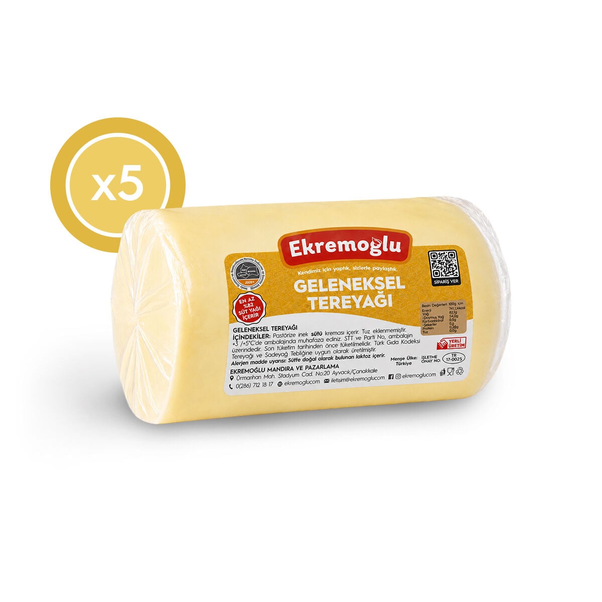 Çok Çok Tereyağı 5'li 2.500 GR