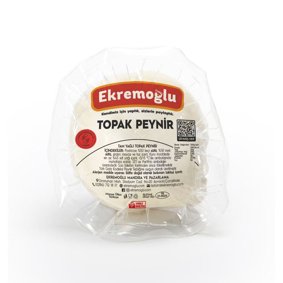 Keçi Sütlü Topak Peynir 400 GR