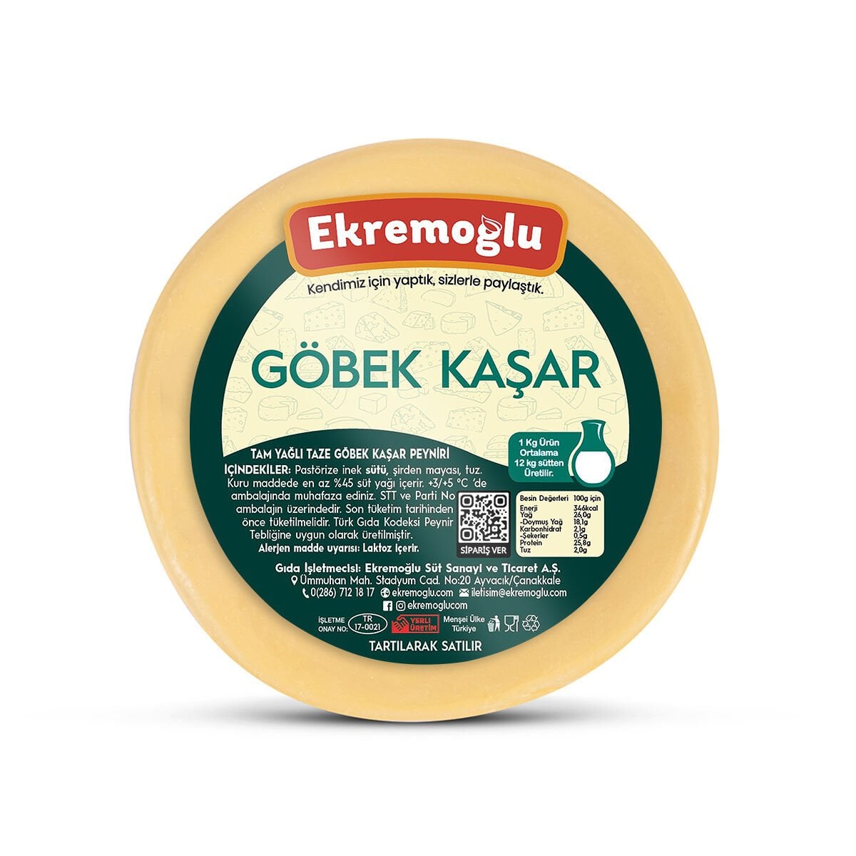 Göbek Kaşar 500 GR